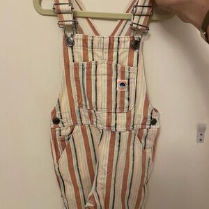 Zara Multicolor Striped Kids Overalls